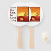 キリスト頭字語チャーチファン ハンドファン (正面&裏面)