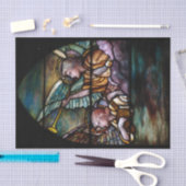 キリスト高僧のステンドグラスのクリスマス 薄葉紙 (クラフト)