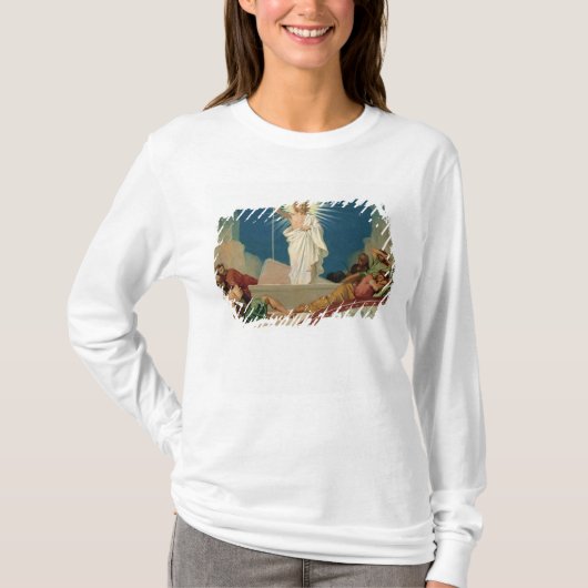 キリスト1860年の復活のための勉強 Tシャツ (正面)