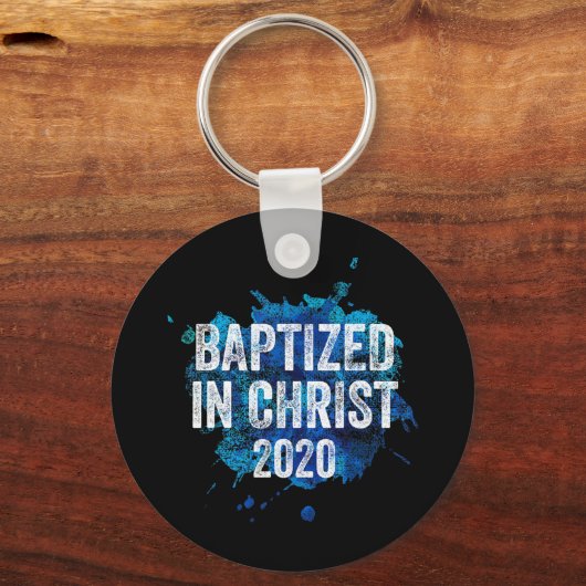 キリスト2020バプテスマ教会クリスチャンCでバプテスマを受けた キーホルダー (正面)