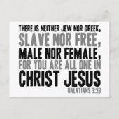 キリスト・イエスにおいてあなたがたはすべてひとつである ポストカード (正面)