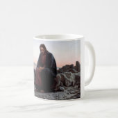 キリスト・イン・ザ・ウィルダネス、イヴァン・クラムスコイ コーヒーマグカップ (正面右)