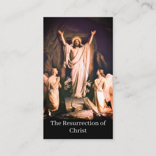 キリスト・イースターの復活祈りの言葉・カード コーリングカード (正面)