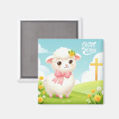 キリスト/イースター/ラム/クロス マグネット (正面/裏面)