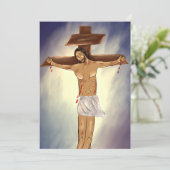 キリスト・オン・ザ・クロス紙・アイコン サンキューカード (スタンド正面)
