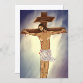 キリスト・オン・ザ・クロス紙・アイコン サンキューカード (正面/裏面)