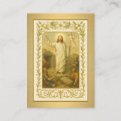 キリスト・カトリック葬儀の復活 名刺 (正面)