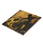 キリスト(キャンバスの油)の洗礼 タイル (側面)