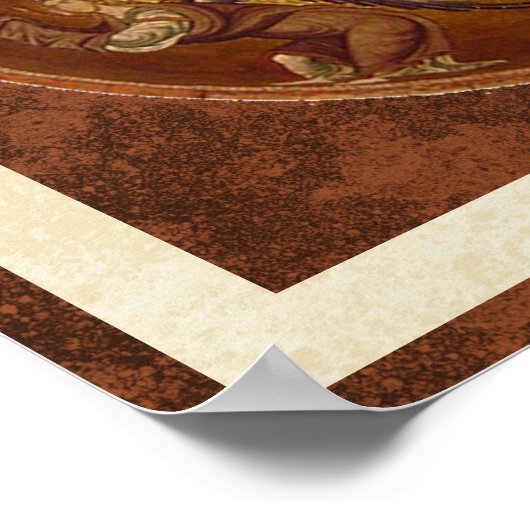 キリスト・キリストのパンタクターのキリスト教のアイコン ポスター (角)