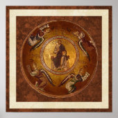 キリスト・キリストのパンタクターのキリスト教のアイコン ポスター (正面)