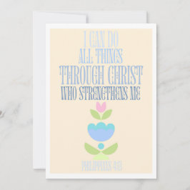 キリスト・クリスチャンの信仰を通じてあらゆる事ができる シーズンカード