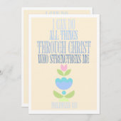 キリスト・クリスチャンの信仰を通じてあらゆる事ができる シーズンカード (正面/裏面)