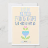 キリスト・クリスチャンの信仰を通じてあらゆる事ができる シーズンカード (裏面)