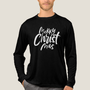 キリスト・クリスチャン・メリークリスマス・レタリング・イエス トライブレンドTシャツ