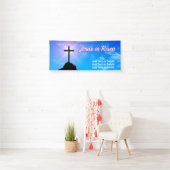 キリスト・クロス・イエスはイースター教会の礼拝を復活させた 横断幕 (インサイチュ)