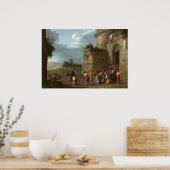 キリスト&クロス – van Poelenburchファインアートポスター ポスター (キッチン)