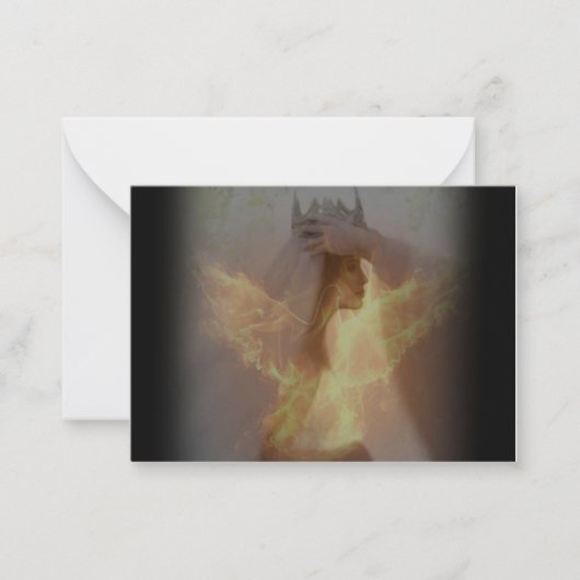 キリスト・グリーティング・カードの花嫁 ノートカード (正面)