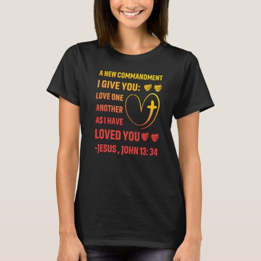 キリスト・ゴスペル・イエズス神の息子引用文3 Tシャツ (正面)