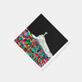 キリスト・ザ・リデエマー・ファヴェラ スタンダードカクテルナプキン (角)