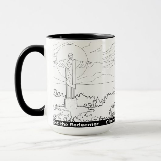 キリスト・ザ・リデemer Mug(透明) マグカップ (左)