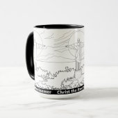 キリスト・ザ・リデemer Mug(透明) マグカップ (正面左)