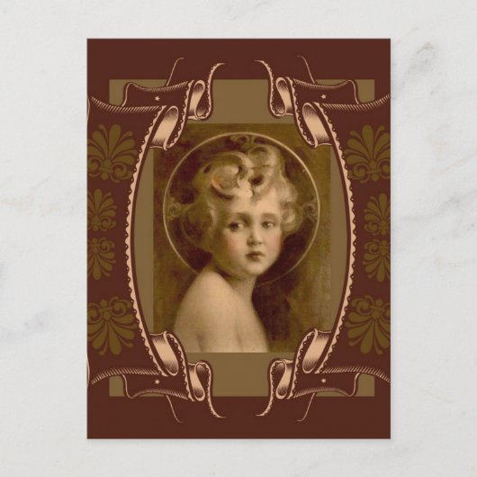 キリスト・チャイルド・イエス「世界の光」 ポストカード (正面)