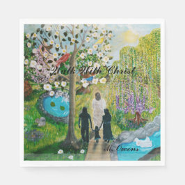 キリスト・ナプキンと一緒に歩く スタンダードランチョンナプキン