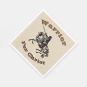 キリスト・ナプキンのための男性の戦士 スタンダードランチョンナプキン (角)