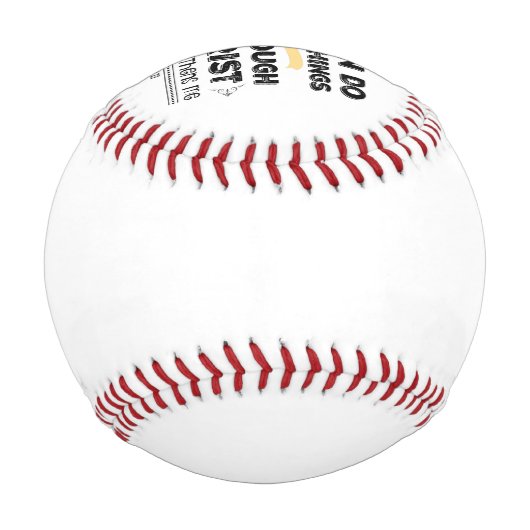 キリスト・バイブルの聖句を通して私は全てのことを成し遂げることができる 野球ボール (裏面)