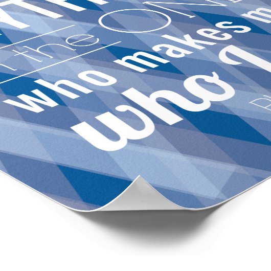 キリスト・バイブルの聖句を通して私は全てのことを行うことができる ポスター (角)