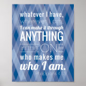 キリスト・バイブルの聖句を通して私は全てのことを行うことができる ポスター (正面)