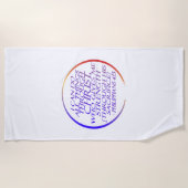 キリスト・バイブル・バースを通して私は全てのことを行うことができる ビーチタオル (正面)