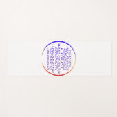 キリスト・バイブル・バースを通して私は全てのことを行うことができる ヨガマット (正面(横))