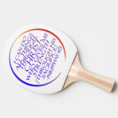 キリスト・バイブル・バースを通して私は全てのことを行うことができる 卓球ラケット (横)