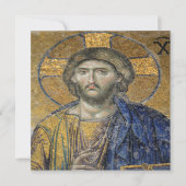 キリスト・パントクラトル・モザイク・アイコン的宗教ローマA 招待状 (正面)