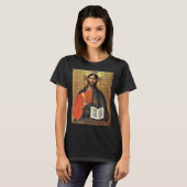 キリスト・パントクラトール正教会イコン 16世紀 Tシャツ (正面フル)