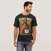 キリスト・パントクラトール正教会イコン 16世紀 Tシャツ (正面フル)