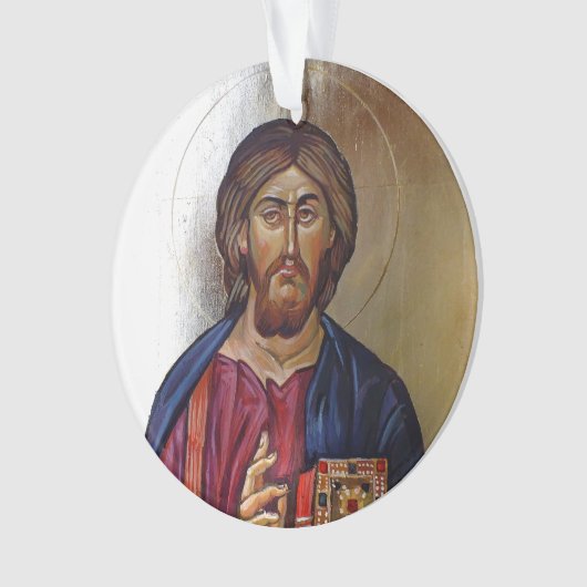 キリスト・パントクリエーターと聖メアリーテオトコス オーナメント (正面)