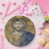 キリスト・パントクリエーターモザイク象徴的な宗教的ローマA ペーパープレート (パーティー)