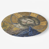 キリスト・パントクリエーターモザイク象徴的な宗教的ローマA ペーパープレート (アングル)