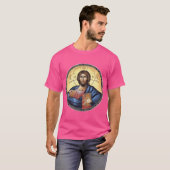 キリスト・パントクリエーター正統のアイコン Tシャツ (正面フル)