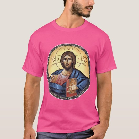 キリスト・パントクリエーター正統のアイコン Tシャツ (正面)