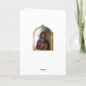 キリスト・パントクリエーター – ビザンチンスタイルアイコン シーズンカード (裏面)