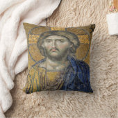 キリスト・パントクリエーターMosiac象徴的な宗教的ローマA クッション (ブランケット)