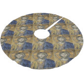 キリスト・パントクリエーターMosiac象徴的な宗教的ローマA ブラッシュドポリエステルツリースカート (アングル)