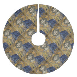 キリスト・パントクリエーターMosiac象徴的な宗教的ローマA ブラッシュドポリエステルツリースカート