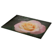 キリスト・ピリピ4:13バラ カッティングボード (角)