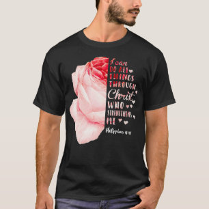 キリスト・フィリピアン・ロスを通して私は全ての事ができる Tシャツ