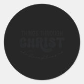 キリスト・フィル413を通して、私は全てのことを行うことができる ラウンドシール (正面)