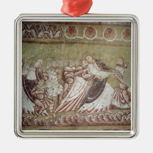 キリスト(フレスコ画) (95750の詳細)に接吻しているJudas メタルオーナメント (正面)